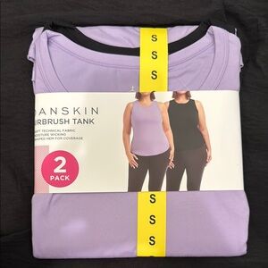 Danskin Women's Airbrush Tank Top Set - Lavender and Black